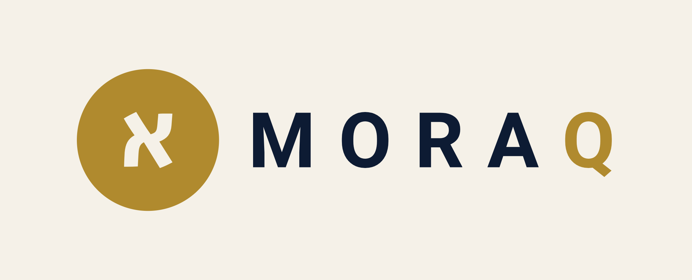 Logo horizontal sur fond crème