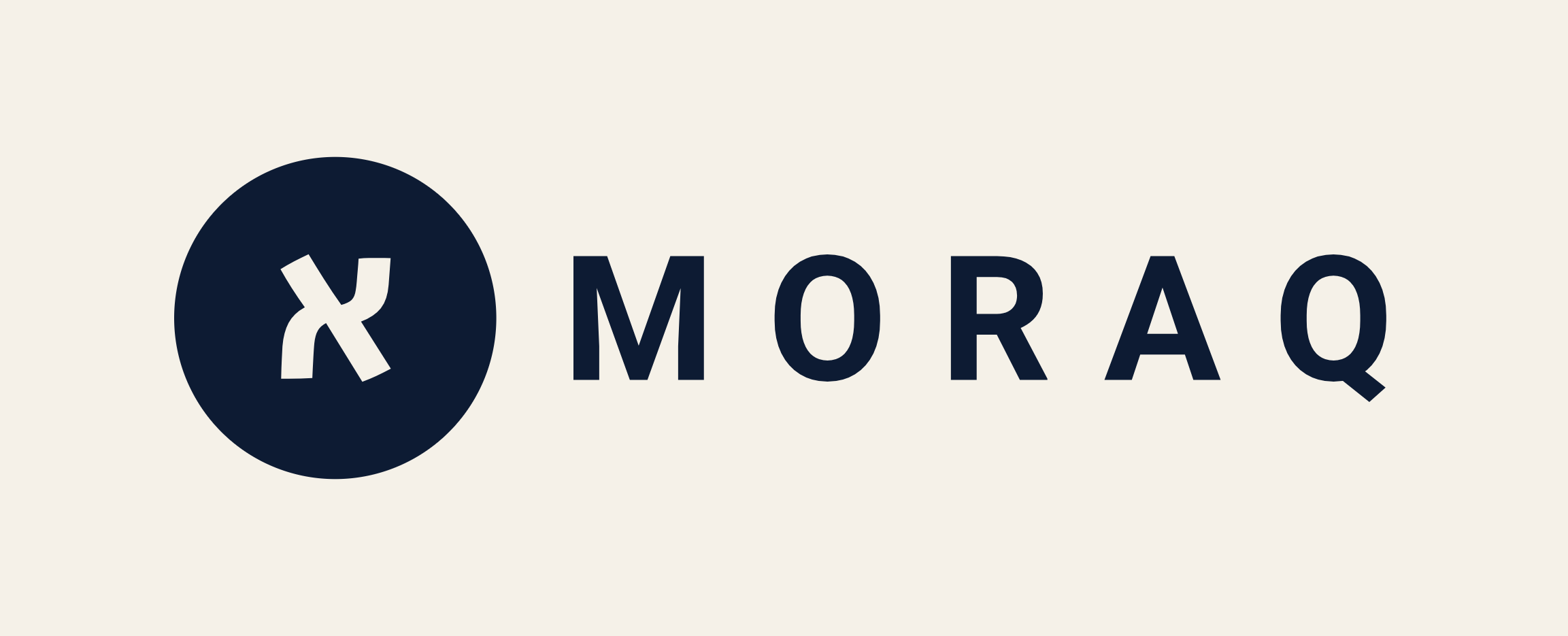Logo monochrome pour fond crème